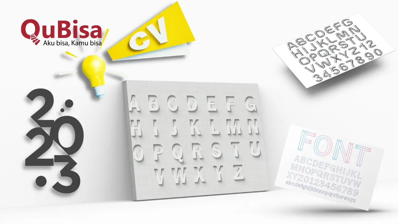 11 Pilihan Jenis Font untuk CV dan Ukurannya